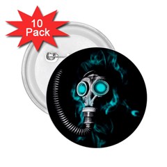 Gas Mask 2 25  Buttons (10 Pack)  by Valentinaart