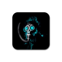 Gas Mask Rubber Square Coaster (4 Pack)  by Valentinaart