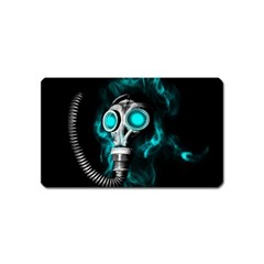 Gas Mask Magnet (name Card) by Valentinaart