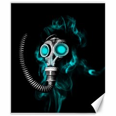 Gas Mask Canvas 8  X 10  by Valentinaart