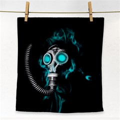 Gas Mask Face Towel by Valentinaart