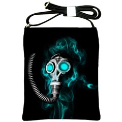 Gas Mask Shoulder Sling Bags by Valentinaart