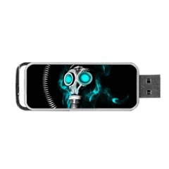 Gas Mask Portable Usb Flash (one Side) by Valentinaart