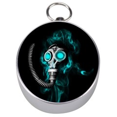 Gas Mask Silver Compasses