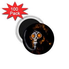 Gas Mask 1 75  Magnets (100 Pack)  by Valentinaart