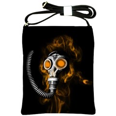 Gas Mask Shoulder Sling Bags by Valentinaart