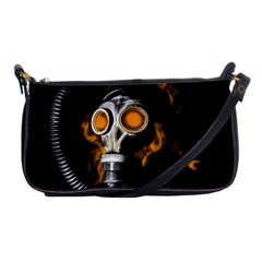 Gas Mask Shoulder Clutch Bags by Valentinaart