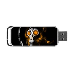 Gas Mask Portable Usb Flash (two Sides) by Valentinaart