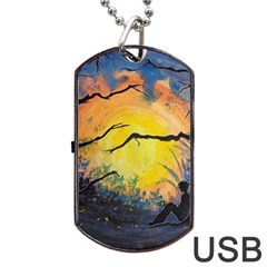 Soul Offering Dog Tag Usb Flash (one Side) by Dimkad