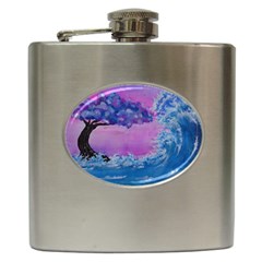 Rising To Touch You Hip Flask (6 Oz) by Dimkad