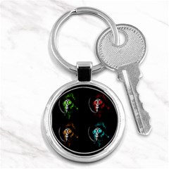 Gas Mask Key Chains (round)  by Valentinaart