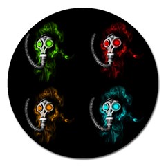 Gas Mask Magnet 5  (round) by Valentinaart