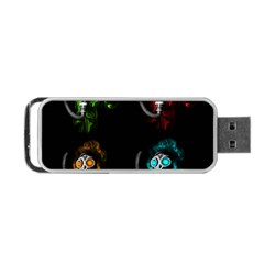 Gas Mask Portable Usb Flash (two Sides) by Valentinaart