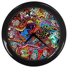 Art Color Dark Detail Monsters Psychedelic Wall Clocks (black) by BangZart