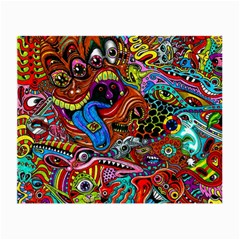 Art Color Dark Detail Monsters Psychedelic Small Glasses Cloth