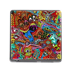 Art Color Dark Detail Monsters Psychedelic Memory Card Reader (square) by BangZart