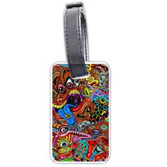 Art Color Dark Detail Monsters Psychedelic Luggage Tags (one Side)  by BangZart