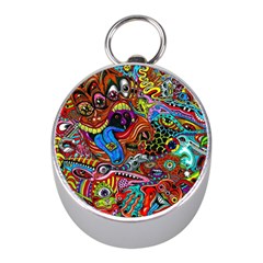 Art Color Dark Detail Monsters Psychedelic Mini Silver Compasses by BangZart