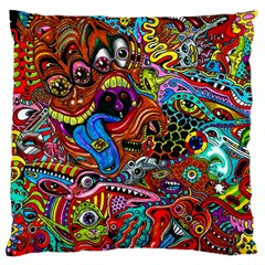 Art Color Dark Detail Monsters Psychedelic Standard Flano Cushion Case (two Sides) by BangZart