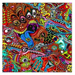 Art Color Dark Detail Monsters Psychedelic Large Satin Scarf (square) by BangZart