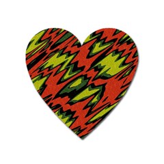 Distorted Shapes                           Magnet (heart) by LalyLauraFLM