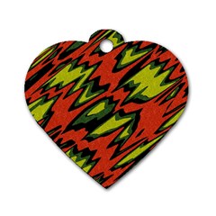 Distorted shapes                           Dog Tag Heart (One Side)