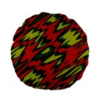 Distorted shapes                     Standard 15  Premium Flano Round Cushion Front