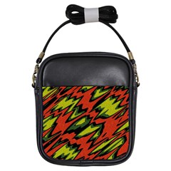 Distorted shapes                           Girls Sling Bag