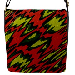 Distorted shapes                           Flap Closure Messenger Bag (S)