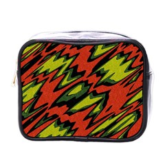 Distorted shapes                           Mini Toiletries Bag (One Side)