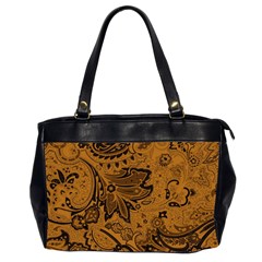 Art Traditional Batik Flower Pattern Office Handbags (2 Sides)  by BangZart