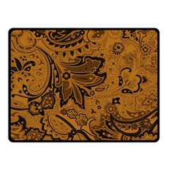 Art Traditional Batik Flower Pattern Fleece Blanket (small) by BangZart