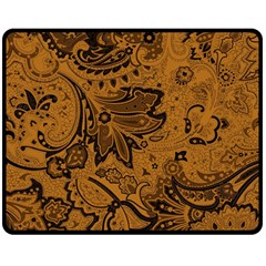 Art Traditional Batik Flower Pattern Double Sided Fleece Blanket (medium)  by BangZart