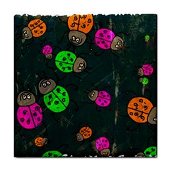 Abstract Bug Insect Pattern Tile Coasters by BangZart