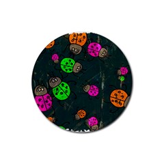 Abstract Bug Insect Pattern Rubber Coaster (round)  by BangZart