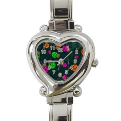 Abstract Bug Insect Pattern Heart Italian Charm Watch by BangZart