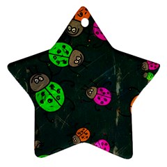 Abstract Bug Insect Pattern Star Ornament (two Sides) by BangZart