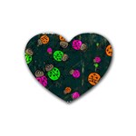 Abstract Bug Insect Pattern Heart Coaster (4 pack)  Front