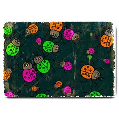 Abstract Bug Insect Pattern Large Doormat  by BangZart