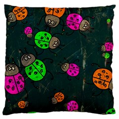 Abstract Bug Insect Pattern Large Cushion Case (two Sides) by BangZart