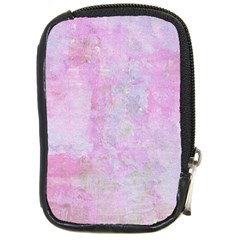 Pink Texture                           Compact Camera Leather Case by LalyLauraFLM