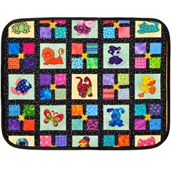 Animal Party Pattern Double Sided Fleece Blanket (mini)  by BangZart