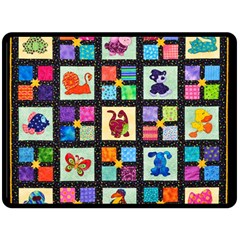 Animal Party Pattern Double Sided Fleece Blanket (large)  by BangZart