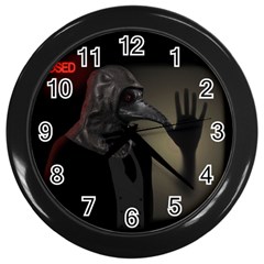 Night Walk Wall Clocks (black) by Valentinaart