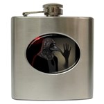 Night walk Hip Flask (6 oz) Front