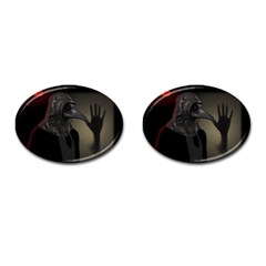 Night Walk Cufflinks (oval) by Valentinaart