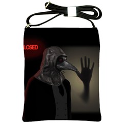 Night Walk Shoulder Sling Bags by Valentinaart