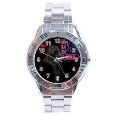 Night Walk Stainless Steel Analogue Watch by Valentinaart