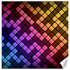 Abstract Small Block Pattern Canvas 16  X 16   by BangZart