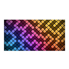 Abstract Small Block Pattern Satin Wrap by BangZart